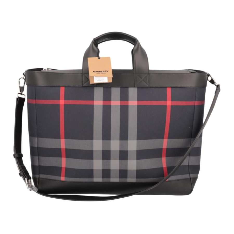 Burberry Canvas Tote Bag, Shopping Bag, Shoulder Bag, Crossbody Bag, Handbag Unisex Marine Blue