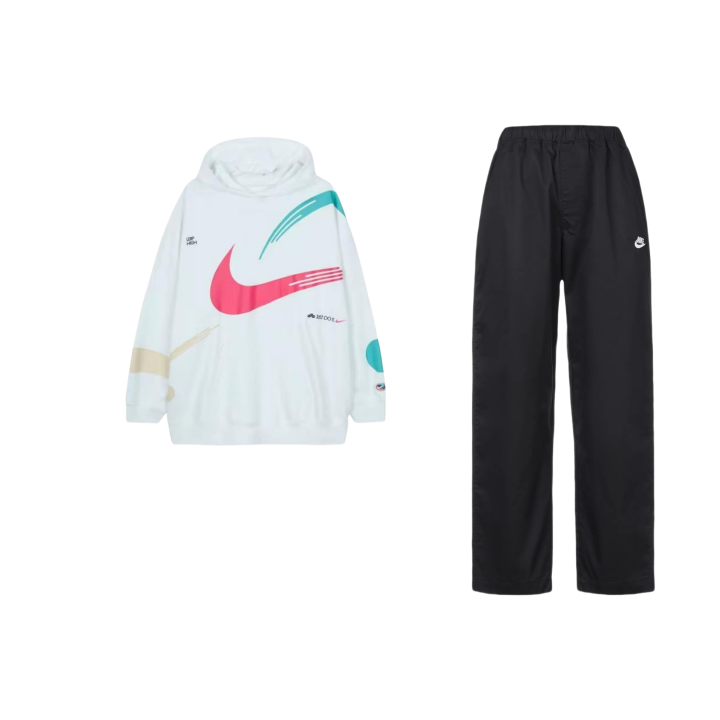 Nike Nike Sweatshirt Sets Unisex Hooded Moderate