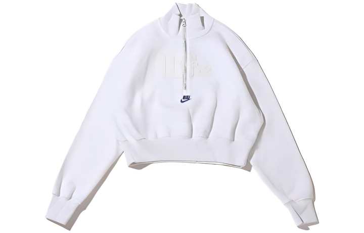 Nike Nike Sweatshirts Women's White Crew Neck Moderate Regular