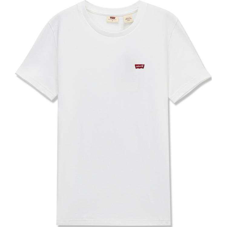 Levis Levis T Shirts Women's White Crew Neck Moderate