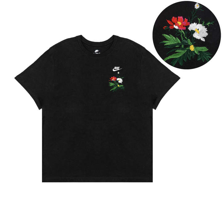 Nike Nike T Shirts Unisex Black Crew Neck Moderate Straight Fit