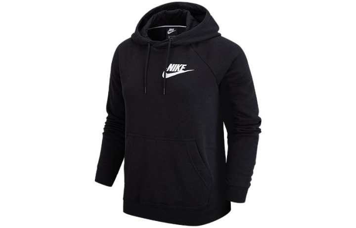 Nike Nike Sweatshirts Women's Black/Black/White Hooded Moderate Other