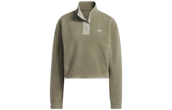 Adidas Adidas Sweatshirts Women's Olive Green Turtleneck Moderate Regular