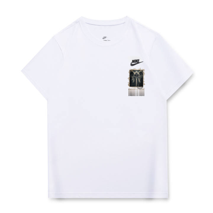 Nike Nike T Shirts Unisex White Crew Neck Moderate Straight Fit
