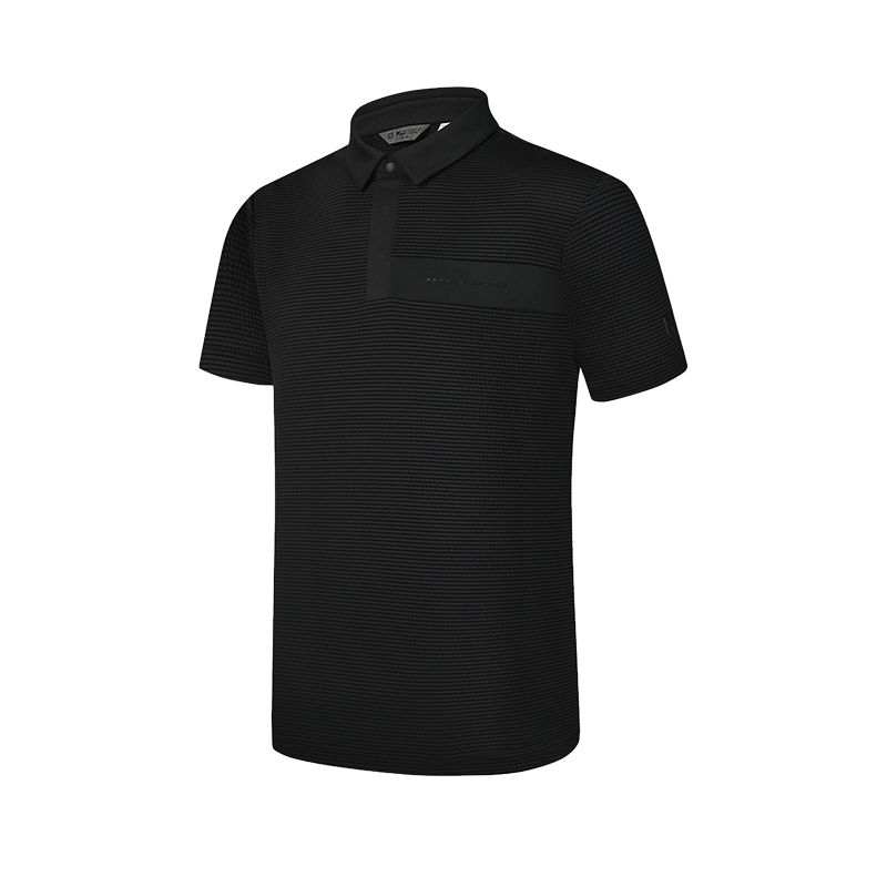 FILA Golf Polo Shirt Men's Pitch Black BK