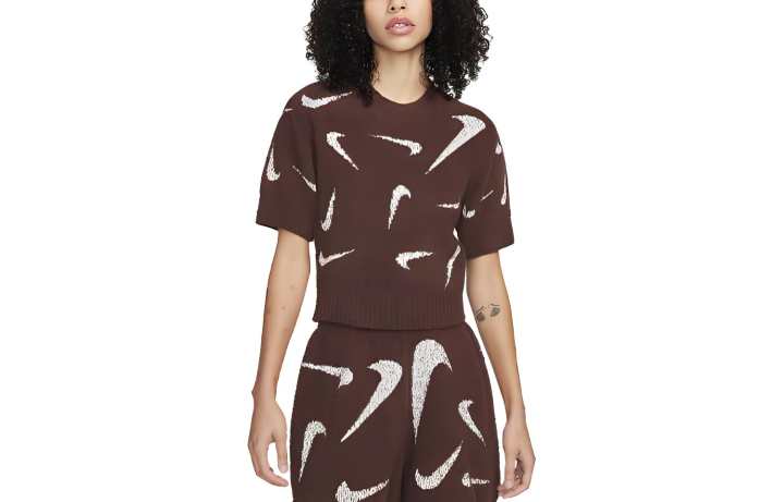 Nike Nike Knitwear Women's Dark Brown Crew Neck Moderate Other