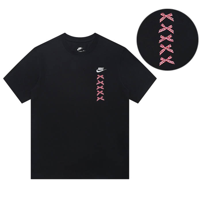 Nike Nike T Shirts Unisex Black Crew Neck Straight Fit
