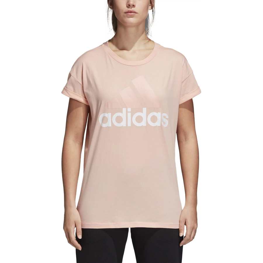 Adidas Adidas T Shirts Women's Coral Crew Neck Moderate