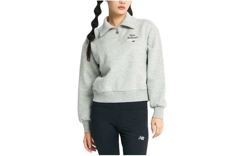 New Balance New Balance Sweatshirts Women's Gray Lapel Moderate Other