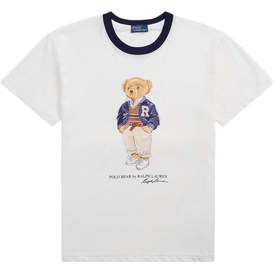 Polo Ralph Lauren Polo Bear T Shirt Women's White Straight Fit Version