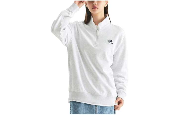 New Balance New Balance Sweatshirts Women's Light Gray Turtleneck Moderate Regular