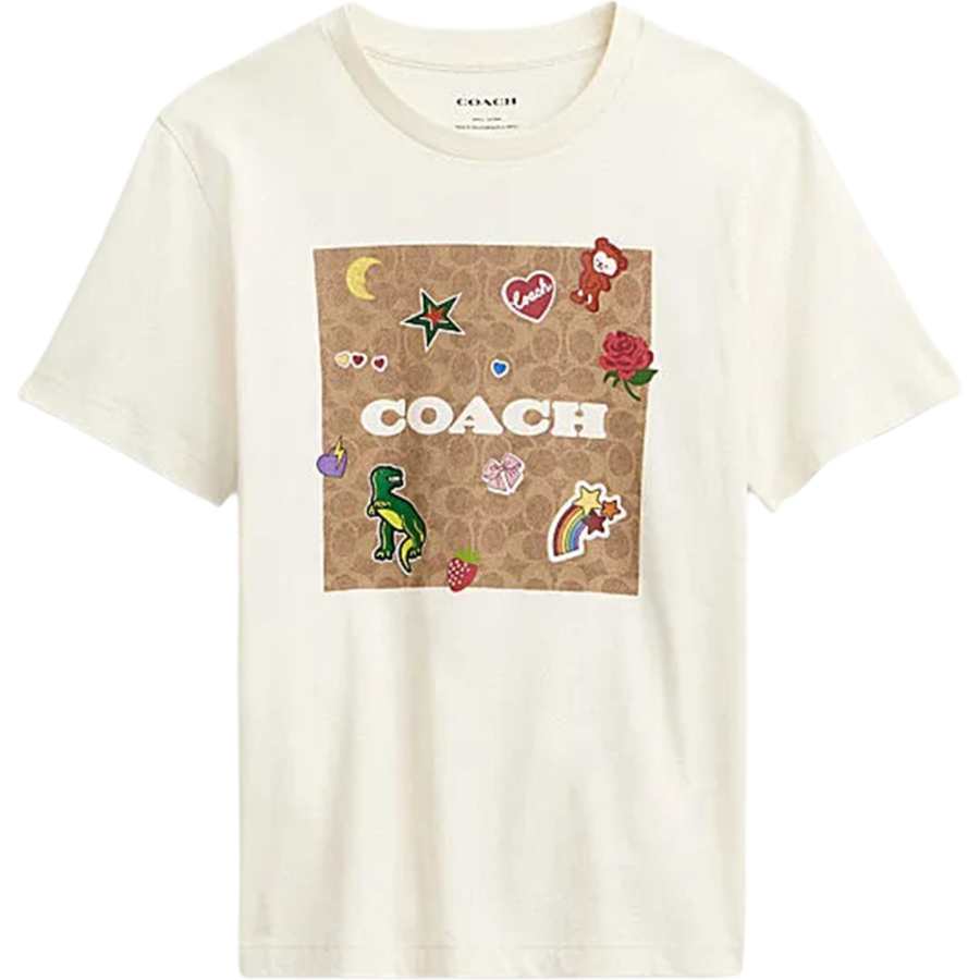 COACH SS24 T Shirt Women's Cream