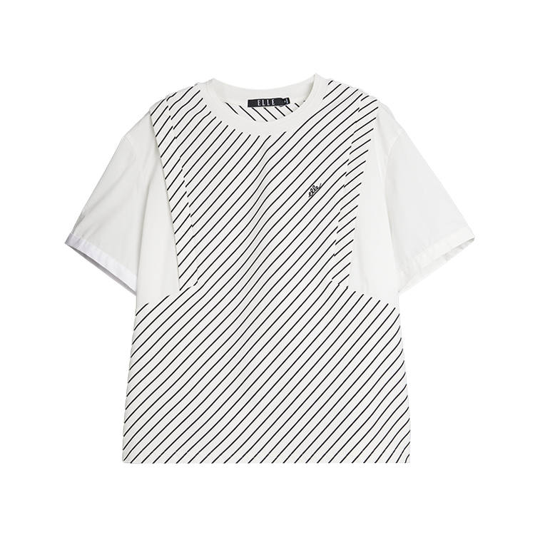 ELLE T Shirt Women's Black White