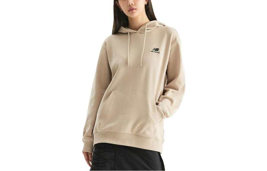 New Balance New Balance Sweatshirts Women's Beige Hooded Moderate Regular