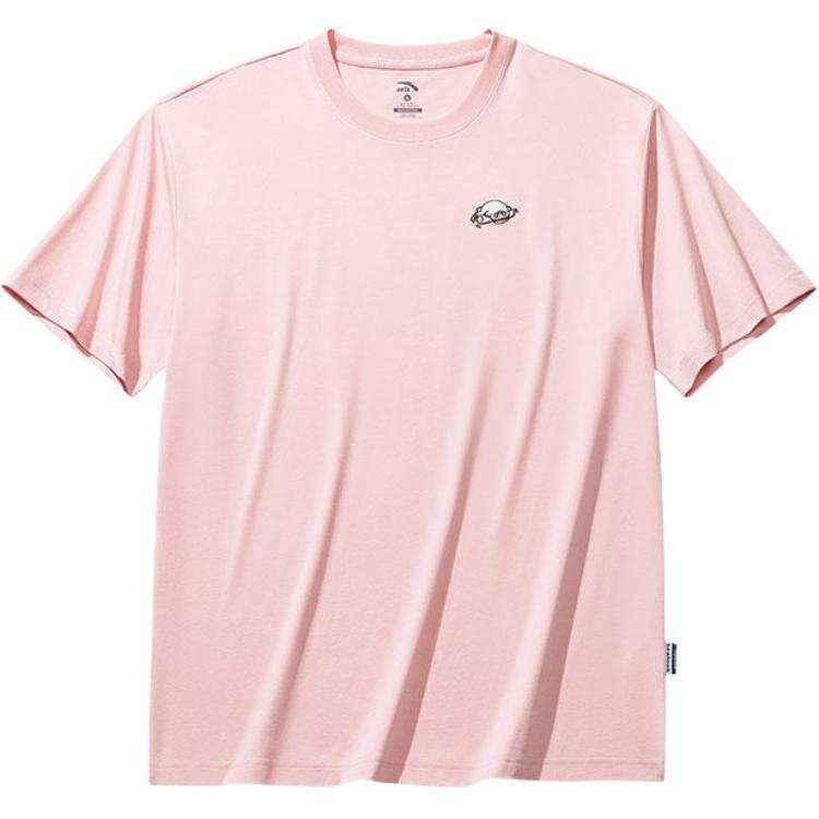 Anta x HAIBAOKANKAN,LIANMINGKUAN Life Collection T Shirt Unisex Clear Plum Powder