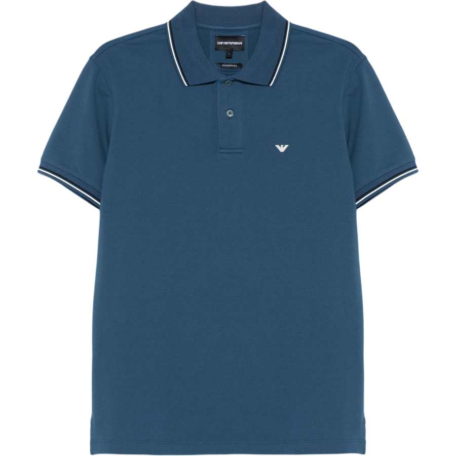 EMPORIO ARMANI Logo print Polo Shirt