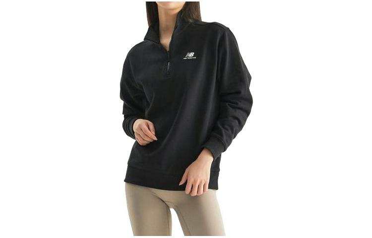 New Balance New Balance Sweatshirts Women's Black Stand Collar Moderate Regular