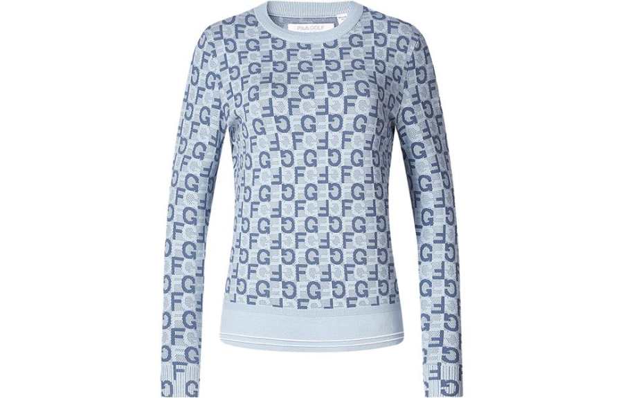 FILA Golf Knitwear Women's All Over Print Crew Neck Moderate Other