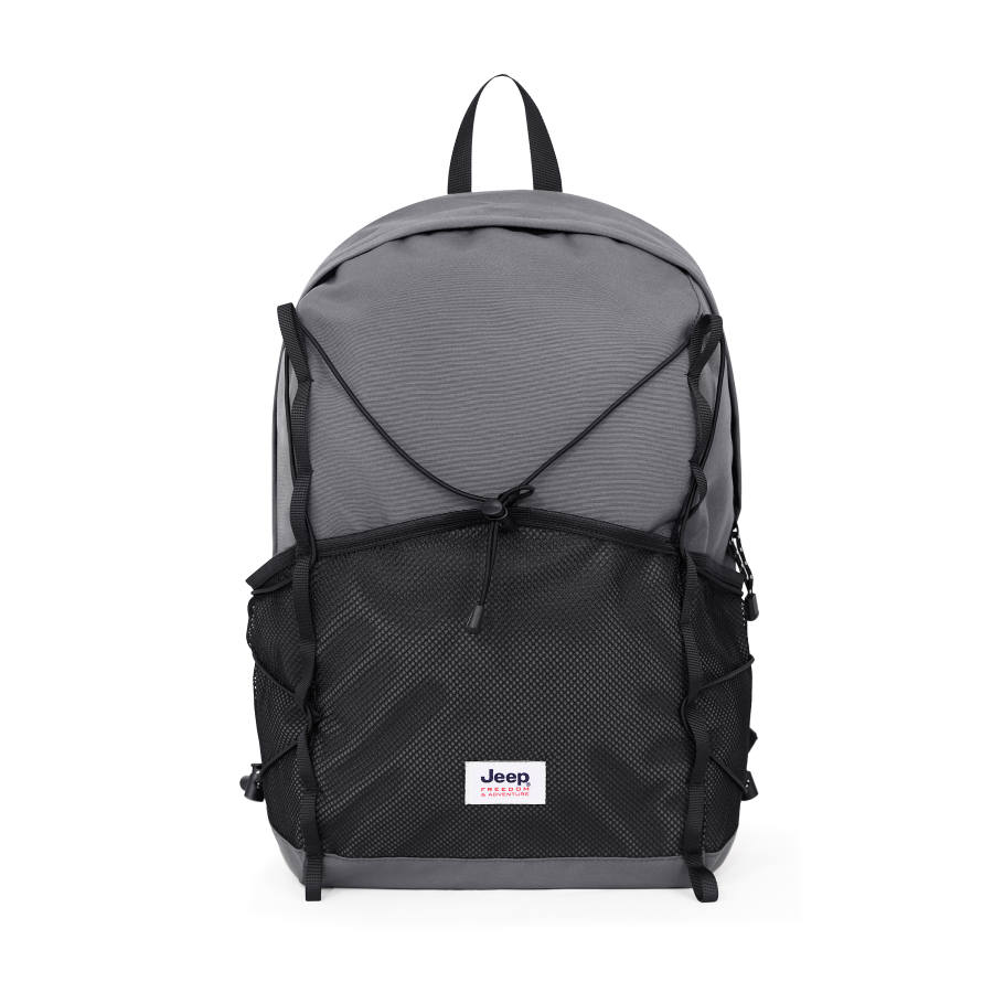 Jeep Nylon Versatile Travel Laptop Bag Backpack Regular Unisex Gray/Dark Green/Khaki Green