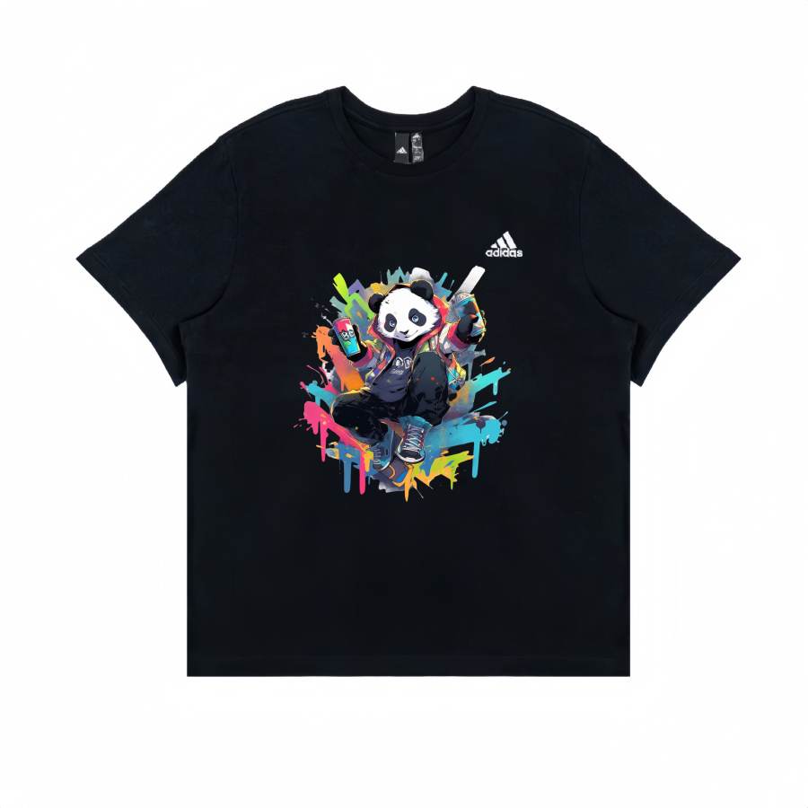 Adidas Adidas T Shirts Unisex Black Crew Neck Moderate Straight Fit