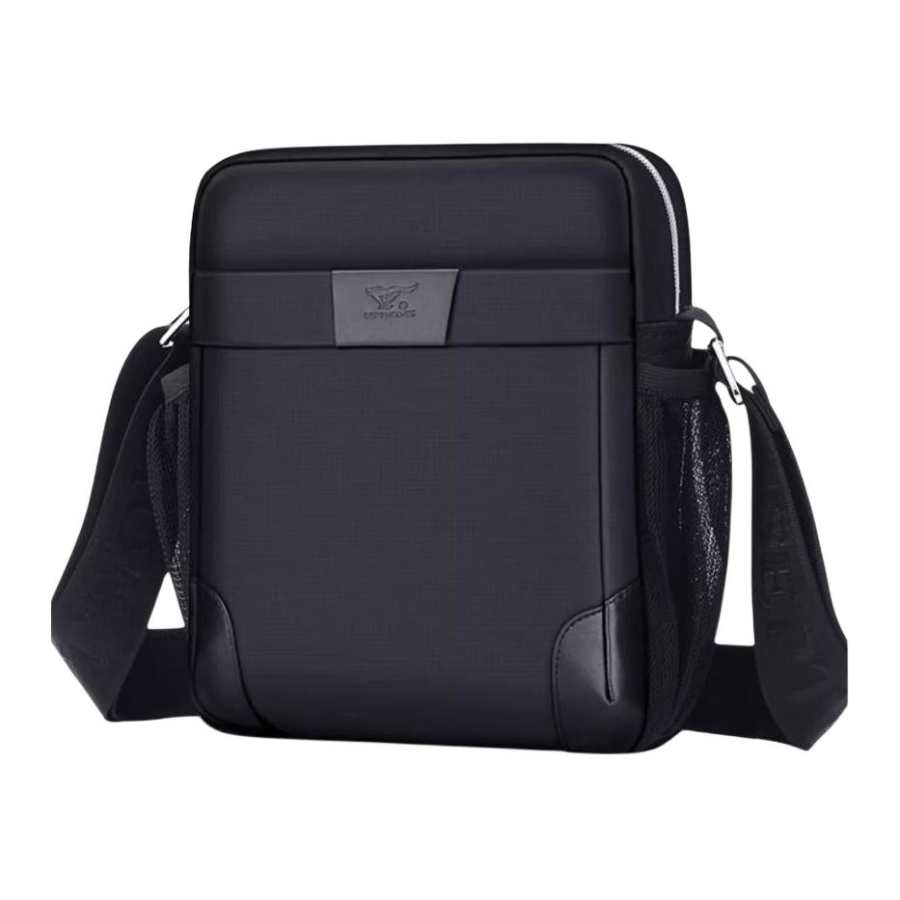 SEPTWOLVES SEPTWOLVES Oxford Shoulder Bag Medium Men's Black
