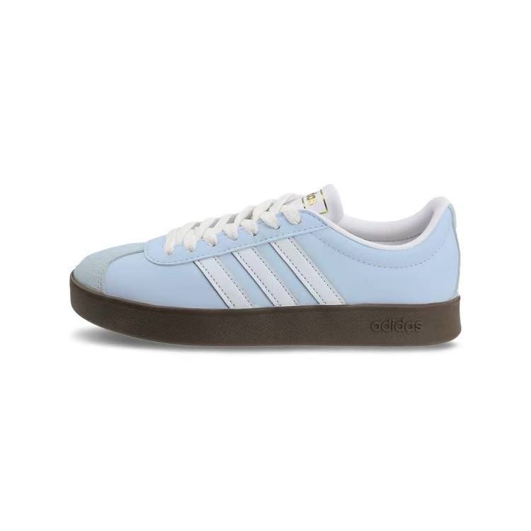 Adidas Adidas VL COURT 2.0 Slip Resistant Low top Skateboard Shoes Unisex Sky Blue