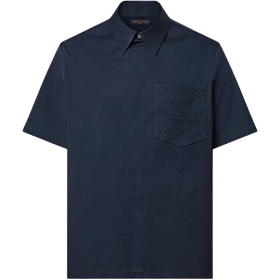 LOUIS VUITTON Monogram Pocket Short Sleeved Shirt