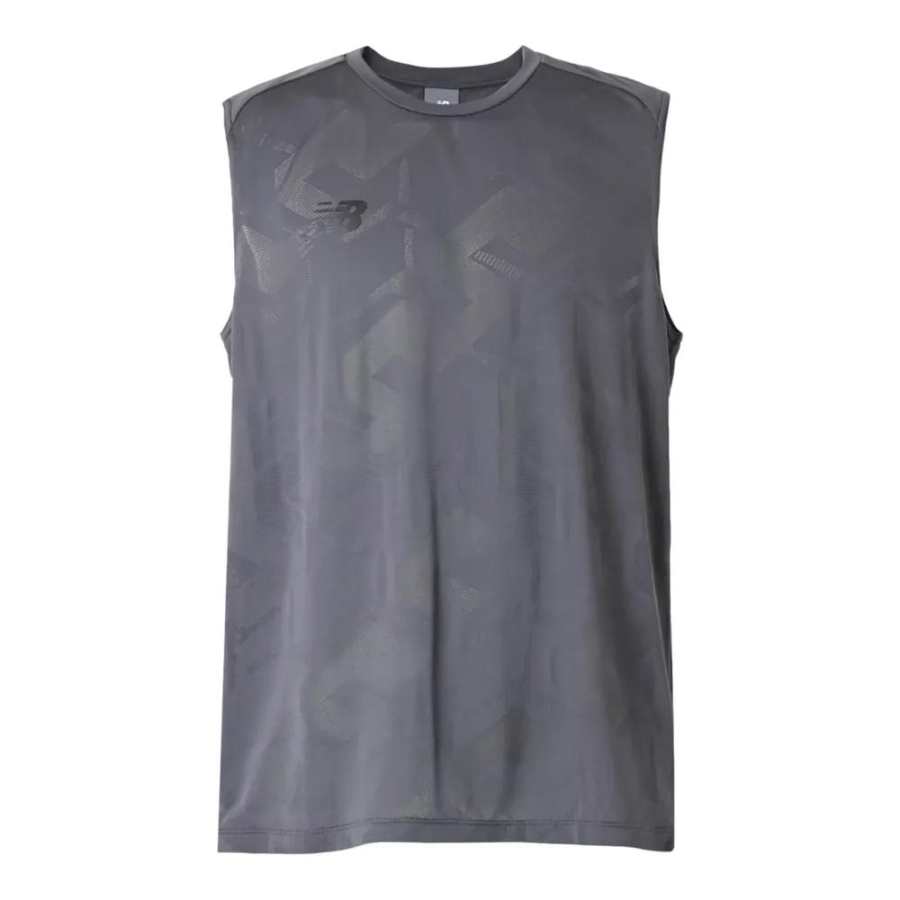 New Balance New Balance Black Out Knit Sleeveless Tank Top Men's Gray