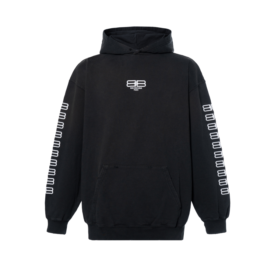 Balenciaga Bb Paris Icon Medium Fit Hoodie