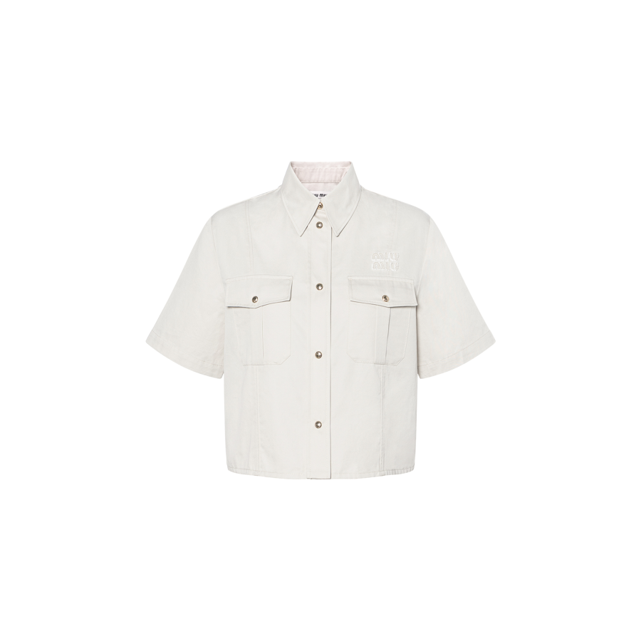 MIU MIU MIU MIU Button Up Cropped Shirt