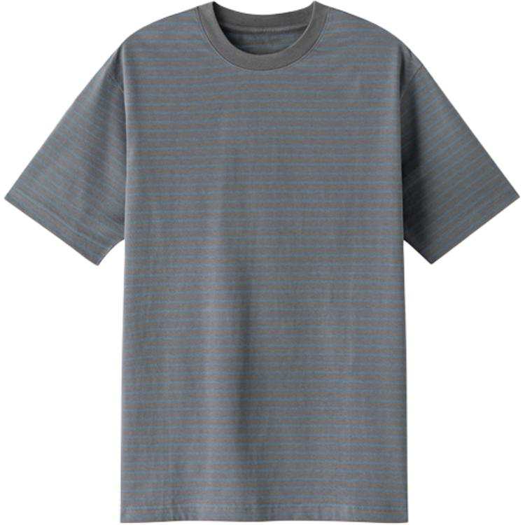 MUJI T Shirts Men's Crew Neck Moderate Straight Fit