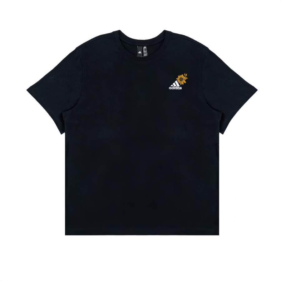 Adidas Adidas T Shirts Unisex Black Crew Neck Moderate Straight Fit
