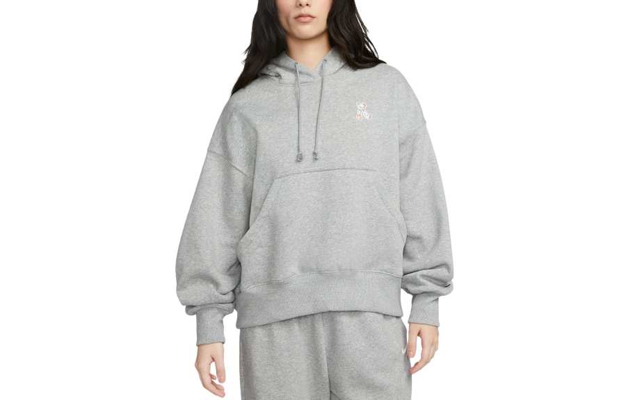 Nike Nike Sportswear Sweatshirts Women's Toned Dark Gray/Particle Gray/Walnut Yellow Hooded Moderate Other