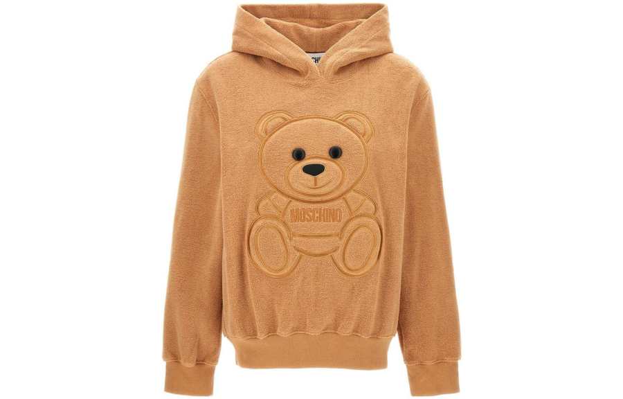 MOSCHINO Sweatshirts Women's Brown Hooded Moderate Regular