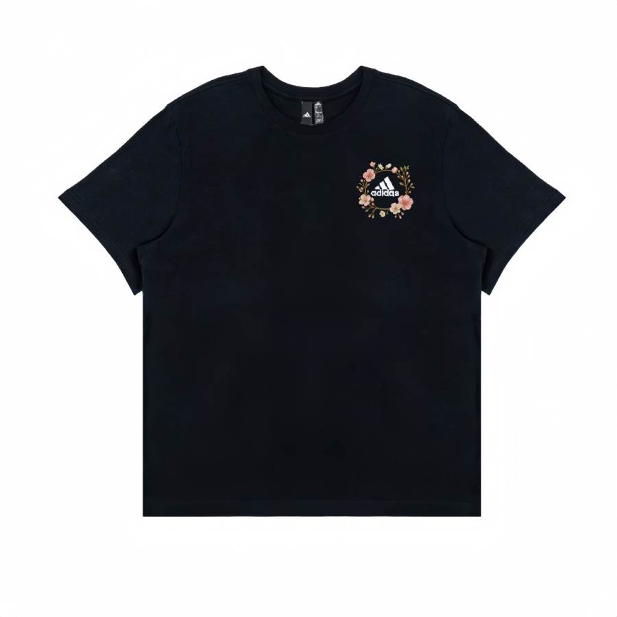 Adidas Adidas T Shirts Unisex Black Crew Neck Moderate Straight Fit