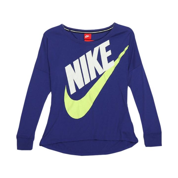Nike Nike Drop Shoulder Sleeve T Shirt Women's Blue