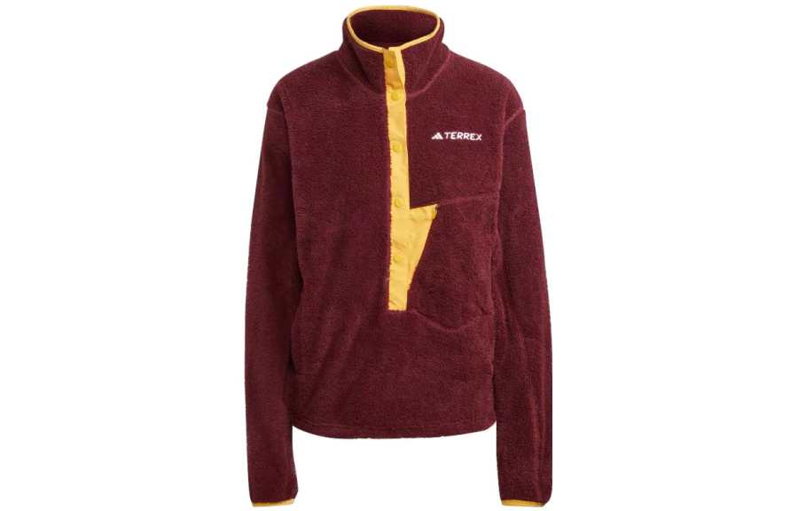 Adidas Adidas Sweatshirts Women's Red Stand Collar Moderate Regular