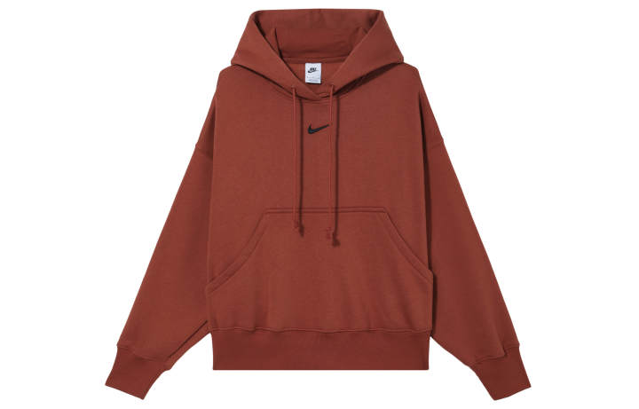 Nike Nike Sweatshirts Women's Dark Orange Hooded Moderate Regular