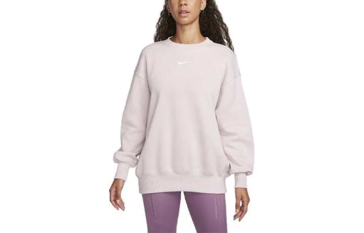 Nike Nike Sweatshirts Women's Light Purple Crew Neck Moderate Regular