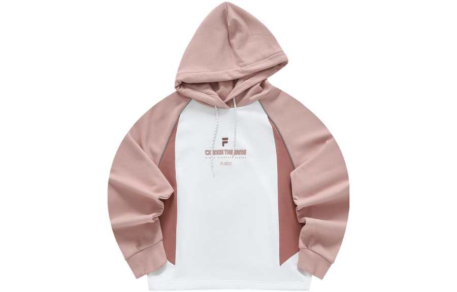 FILA FUSION Sweatshirts Women's Aromatherapy Pink Hooded Moderate Regular