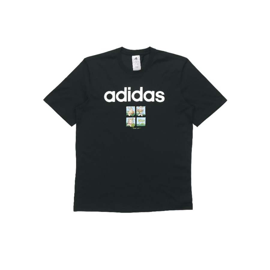 Adidas Adidas T Shirts Unisex Black Crew Neck Moderate Straight Fit
