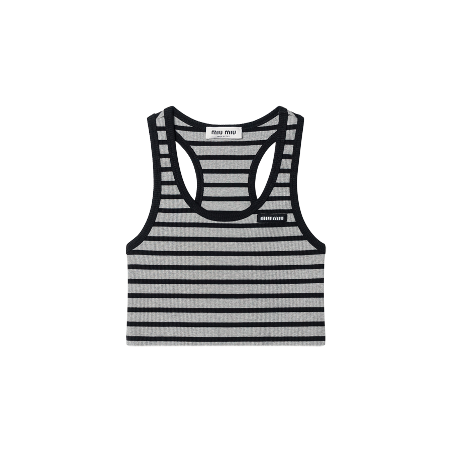MIU MIU Tank Tops Women's Black