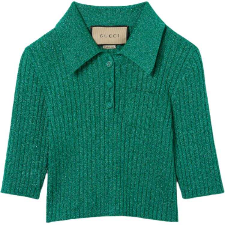 GUCCI Polo Shirts Women's Green Moderate