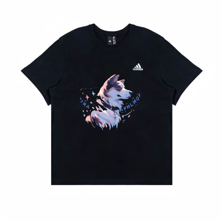 Adidas Adidas T Shirts Unisex Black Crew Neck Moderate Straight Fit