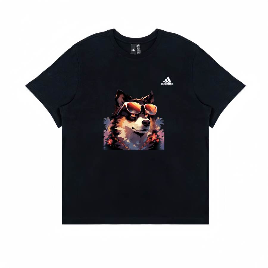 Adidas Adidas T Shirts Unisex Black Crew Neck Moderate Straight Fit