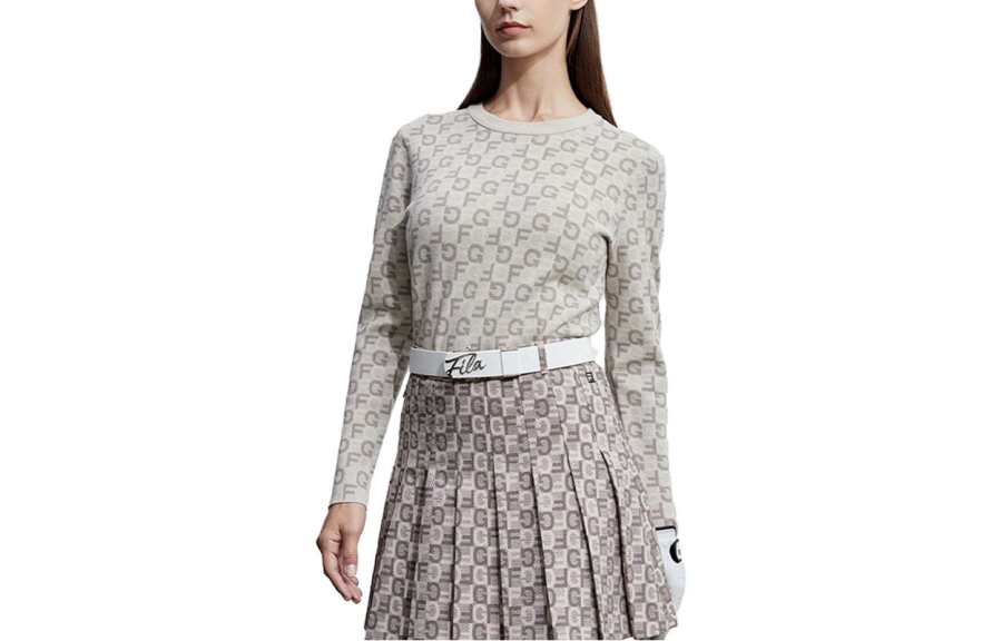 FILA Golf Knitwear Women's All Over Print 2 Crew Neck Moderate Other
