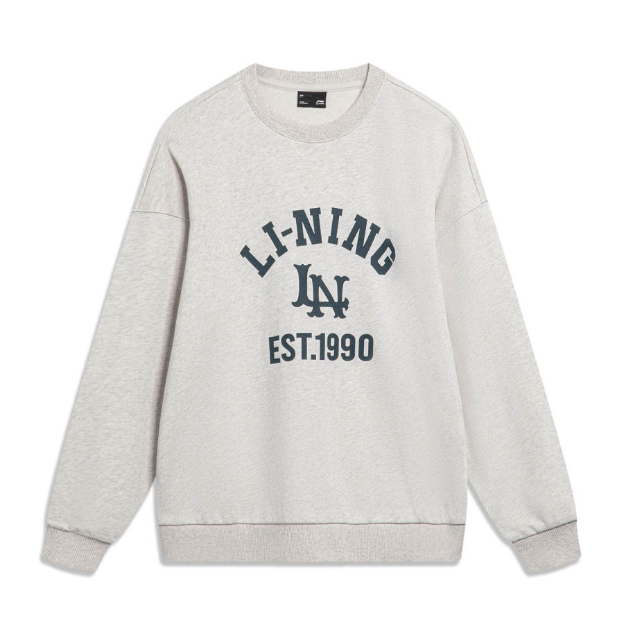 Li-Ning Li Ning Sports Lifestyle Collection Sports Fashion Collection Sweatshirt Women's Heather Gray Tile Gray