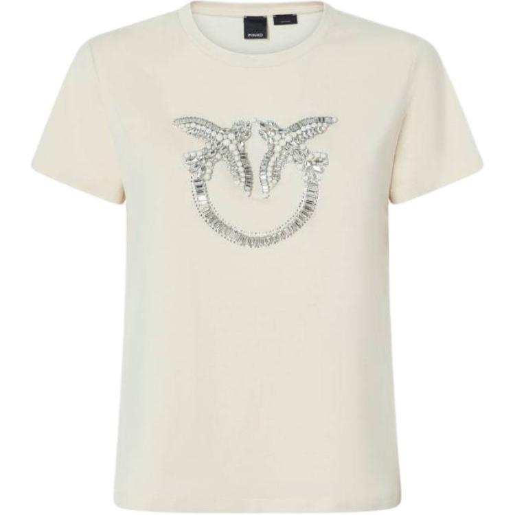 PINKO Love Birds Embellished T Shirt
