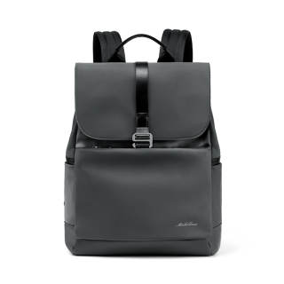 MashaLanti Nylon Fabric Business Trip Travel Backpack Unisex Black/Smoke Gray