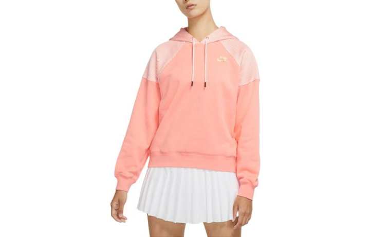 Nike Nike Sweatshirts Women's Ecstatic Dark Red Metallic Hooded Moderate Other